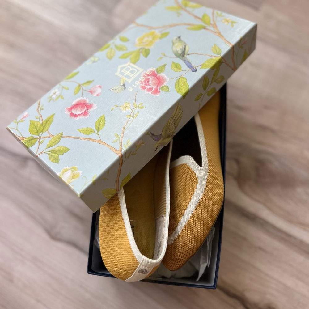 Birdies Blackbird Knit Loafer in yellow mustard 7.5 - Picture 5 of 10